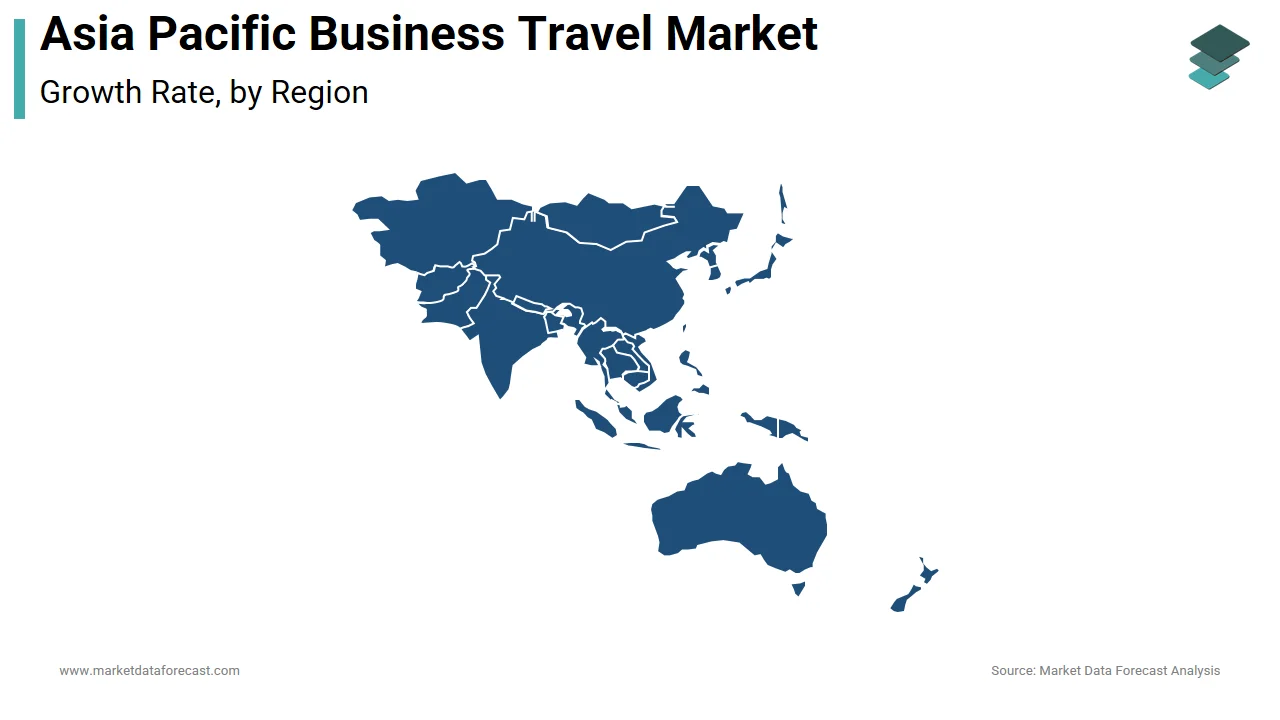 China is a major player in the Asia Pacific business travel market in 2024.
